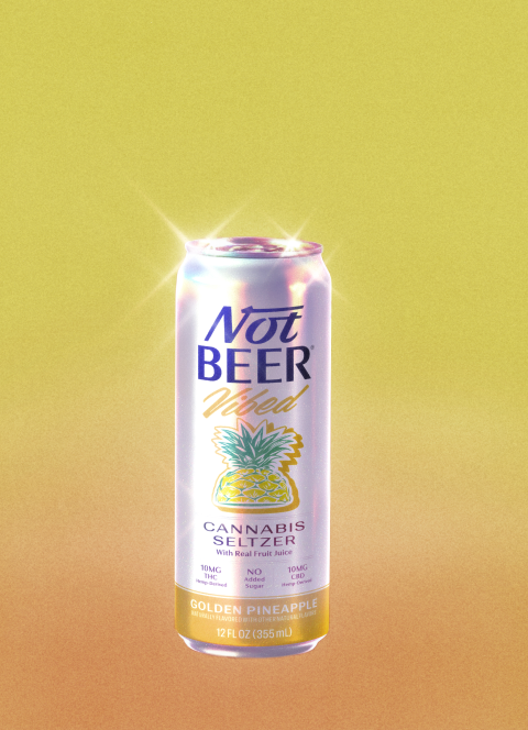 Golden Pineapple THC Seltzer can