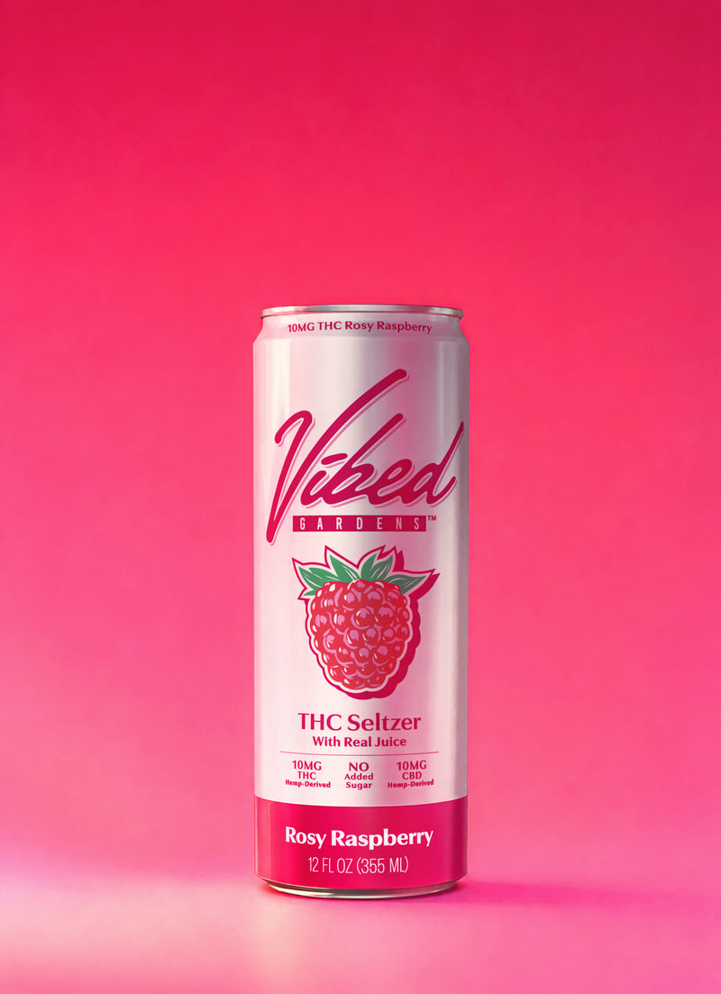 ROSYRASPBERRY THC Seltzer can